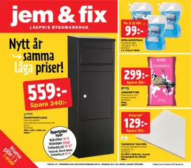 Förhandsgranska reklamblad Aktuella reklamblad Jem & Fix från butik Jem & Fix gäller från 29/12/2025