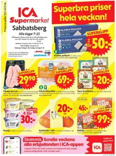 Förhandsgranska reklamblad Stockholm från butik ICA Supermarket gäller från 09/03/2026