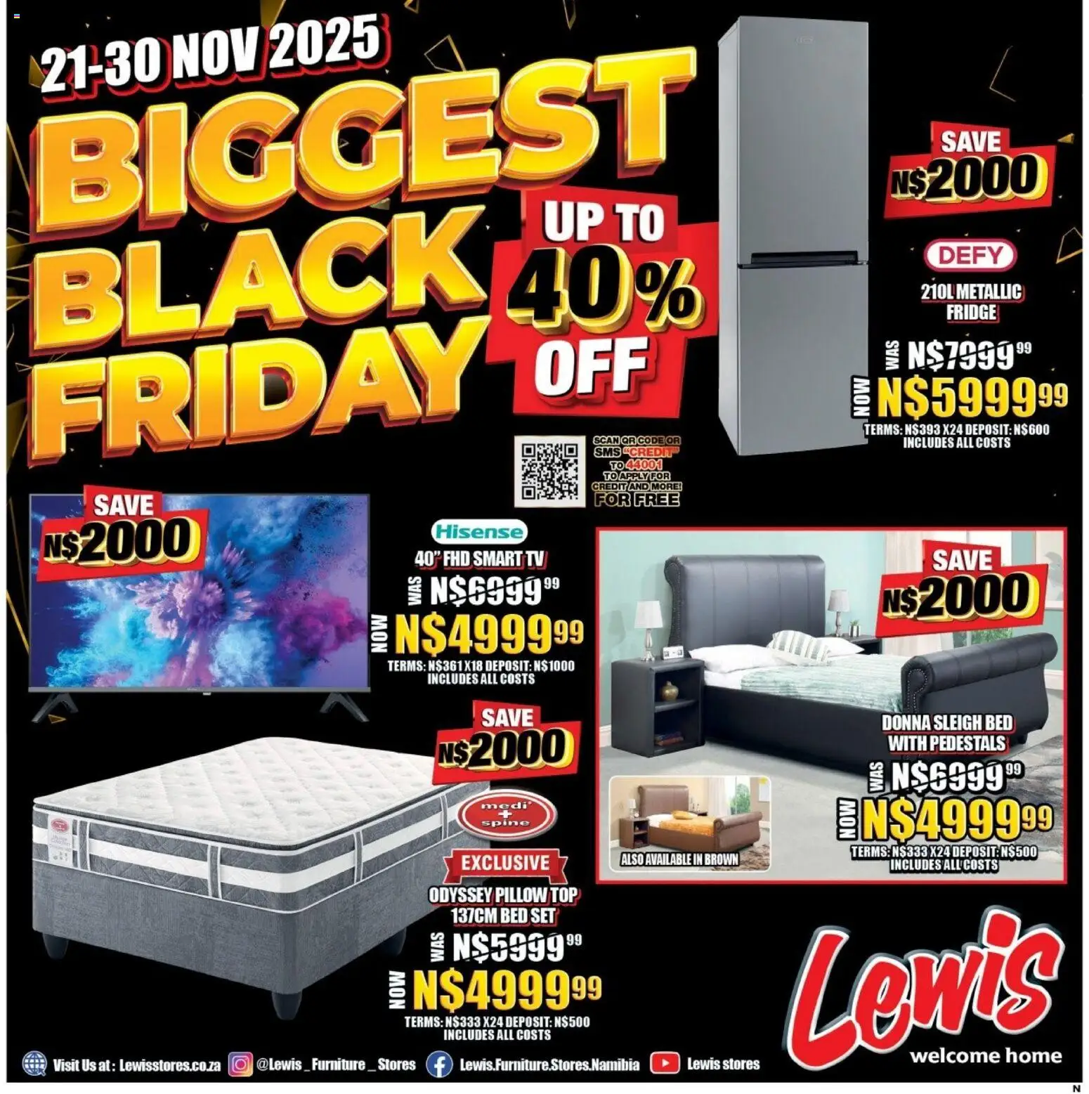 Preview of Lewis Stores flyer valid from 21/11/2025