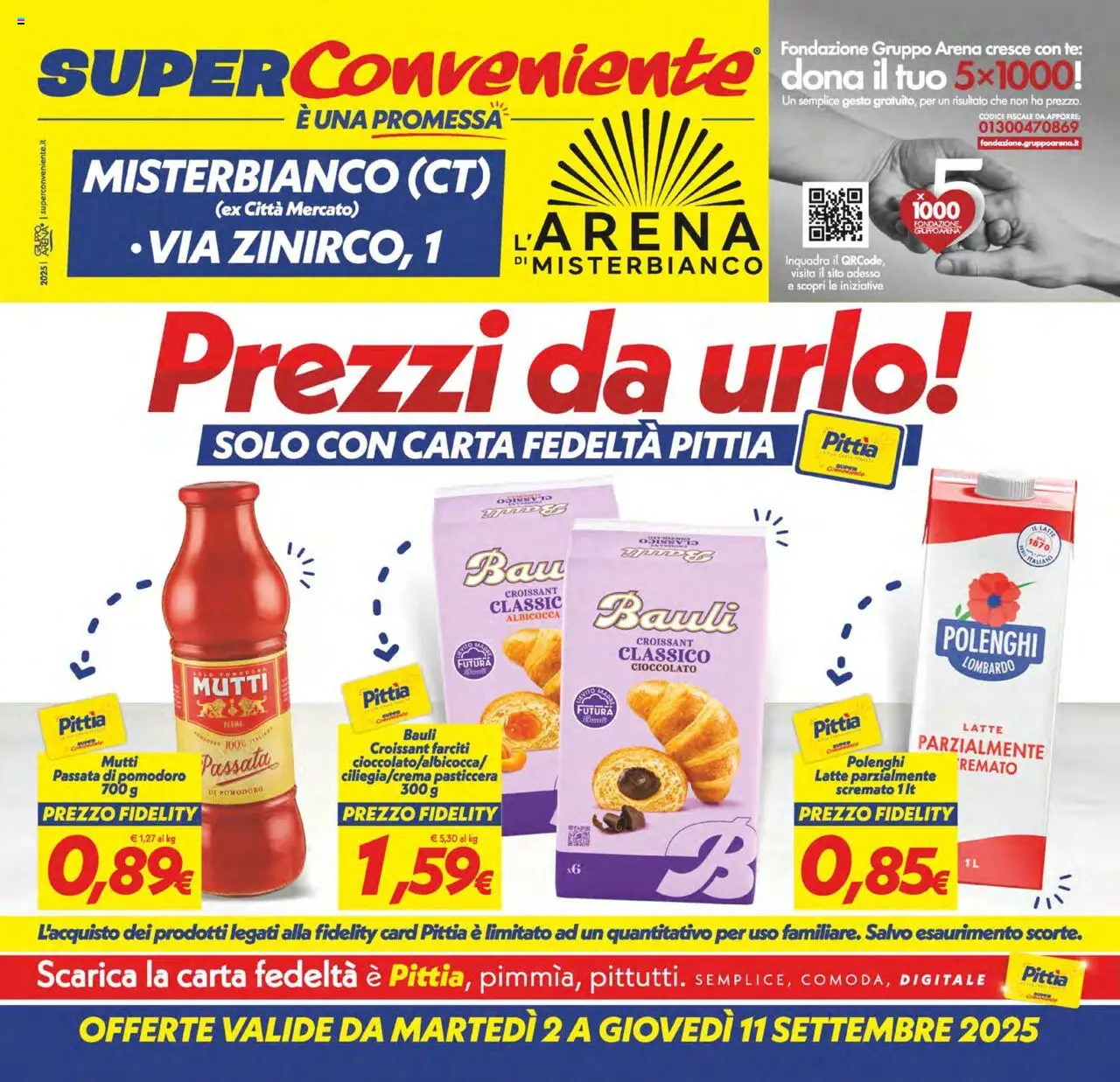Volantino SuperConveniente valido da 02/09/2025 numero di pagina 1