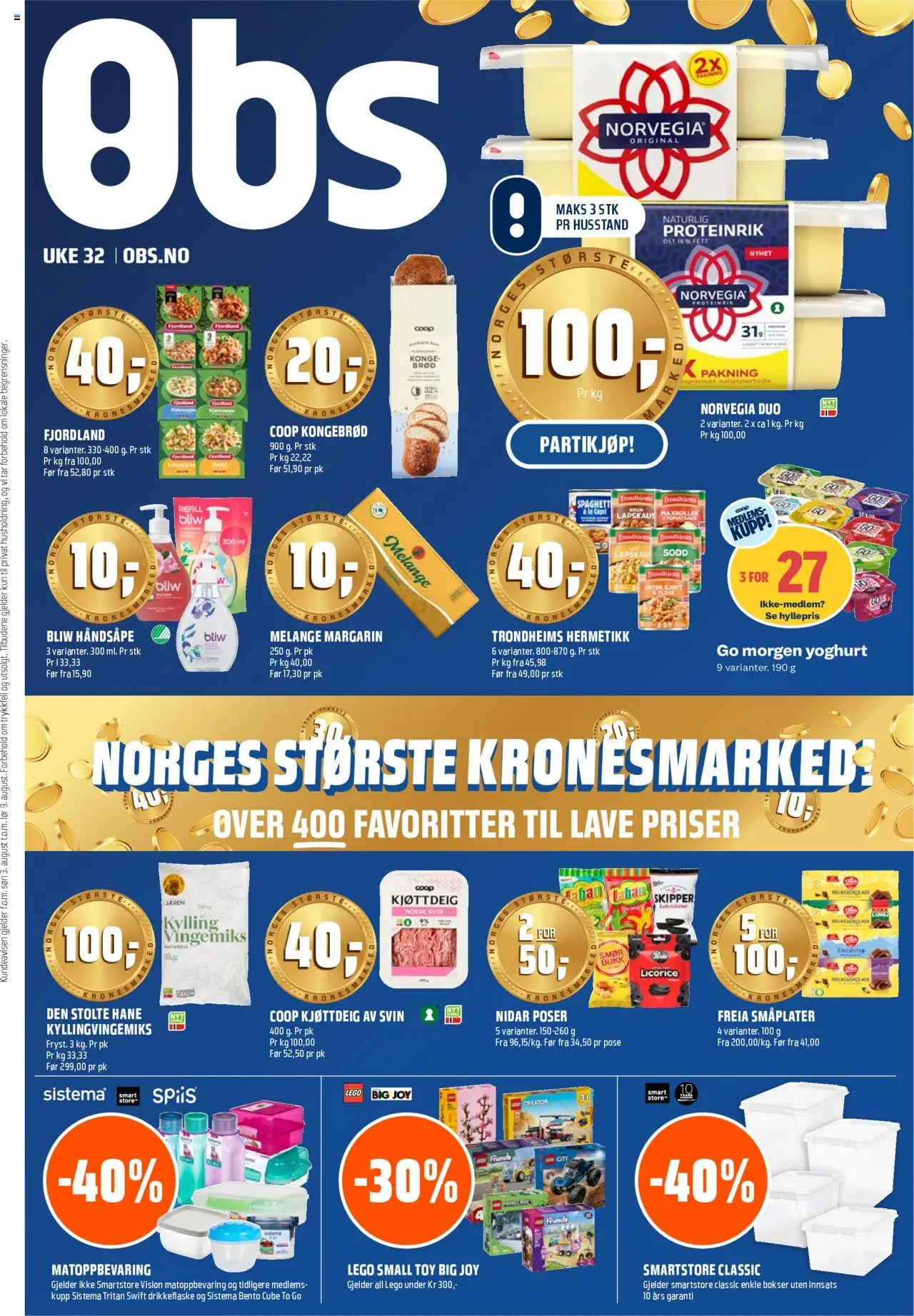 Kundeavis Coop Obs gyldig fra 04/08/2025 - Sidenummer 1