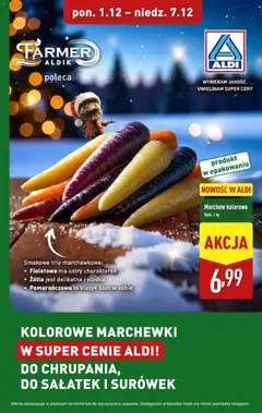 Pogląd gazetki "Kolorowe marchewki w ALDI" ze sklepu Aldi ważnej od 30.11.2025