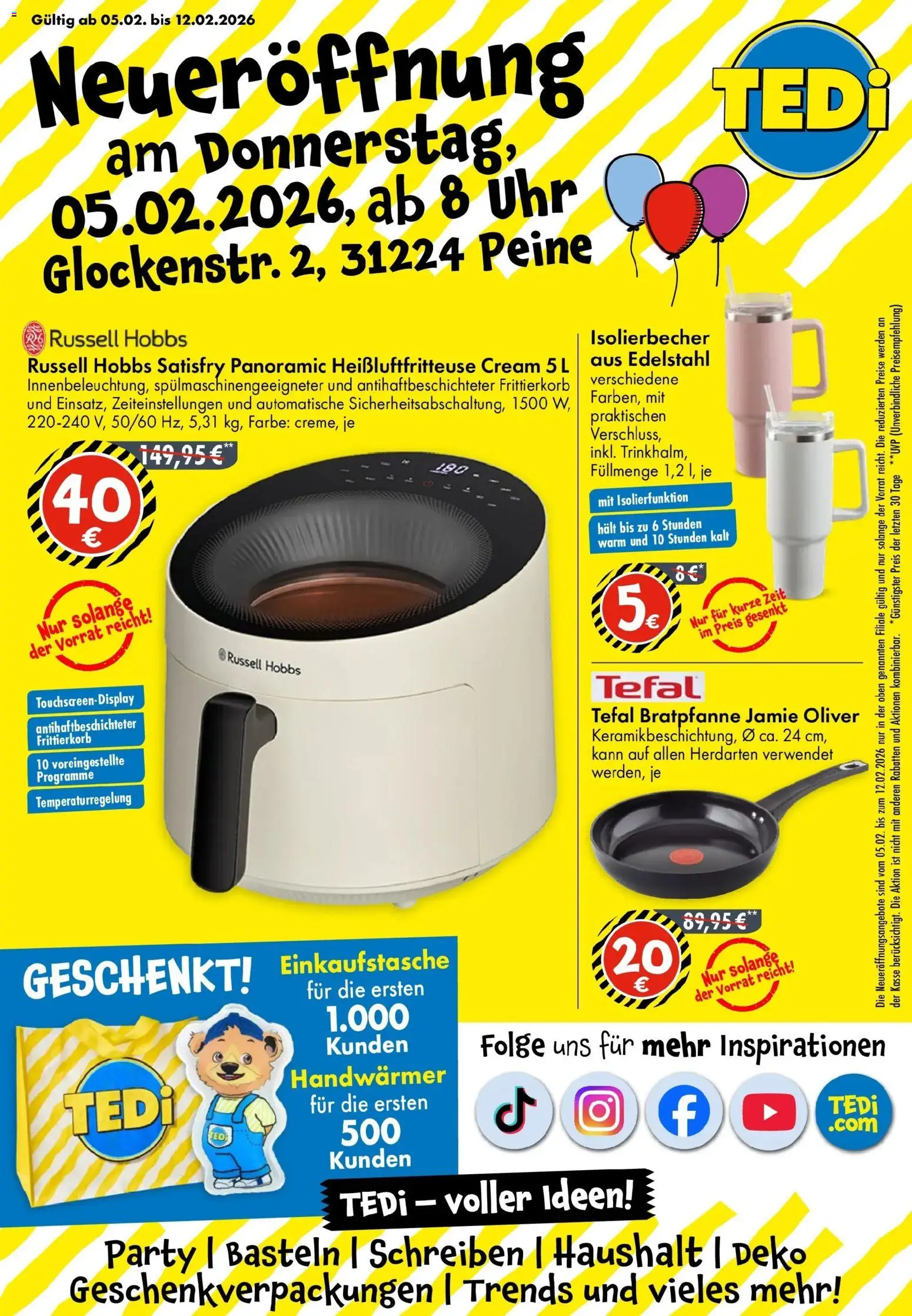 Vorschau von dem Prospekt des Geschäftes TEDi, gültig ab dem 05.02.2026