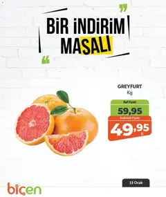Biçen Market Bir İndirim MaSalı - meyve 13.01.2026 - Broşürünün önizlemesi