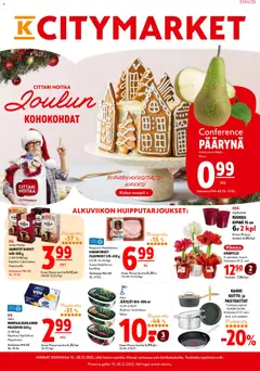 Kaupan K-Citymarket Tarjoukset esikatselu, voimassa 15/12/2025