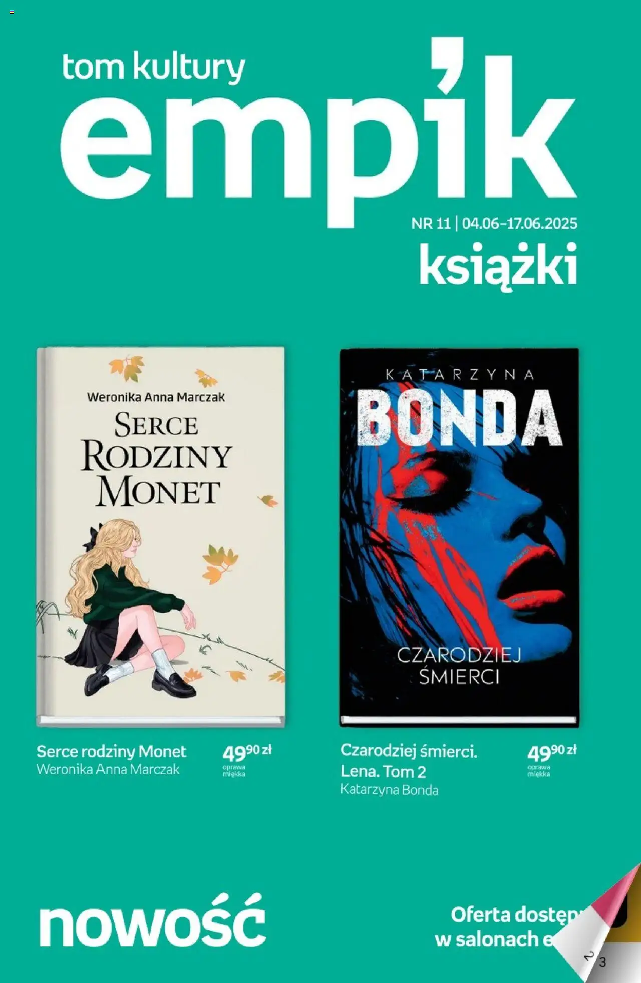 Empik Tom kultury - Książki od 04.06.2025 - Nowa Gazetka - Numer strony 1 - Książki