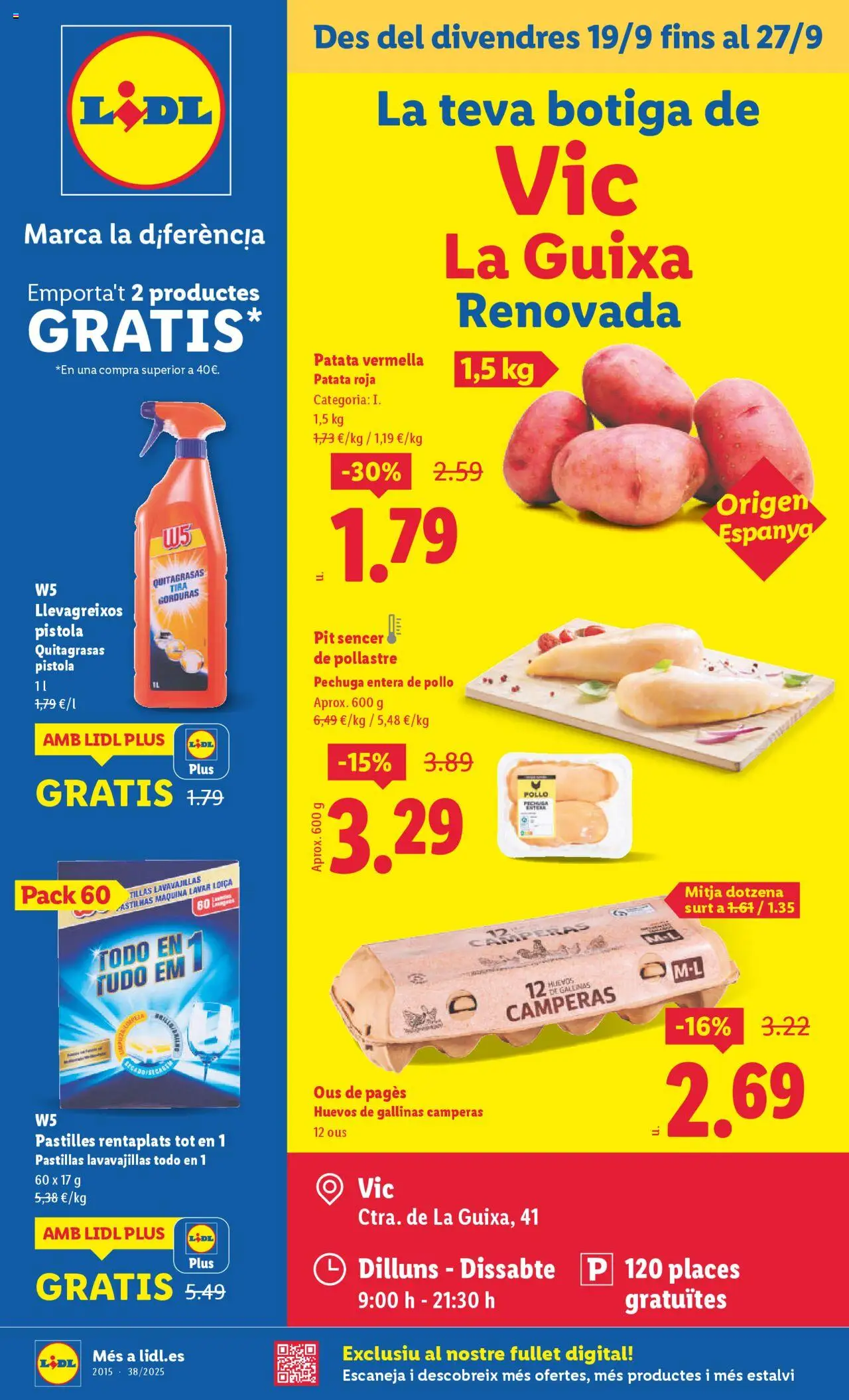 LIDL La Guixa del 19/09/2025 >> catálogo esta semana