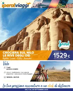 Anteprima dell'opuscolo Volantino Viaggi dal negozio Iperal valido da 04/09/2025