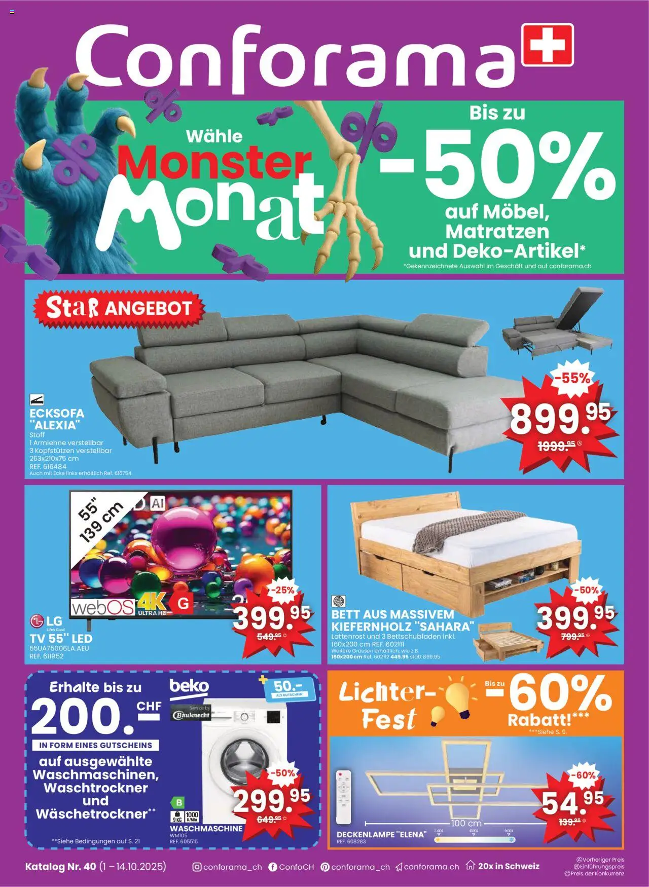 Conforama Aktionen ab 01.10.2025 - Seitennummer 1