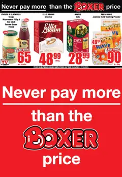 Preview of Boxer flyer valid from 15/09/2025