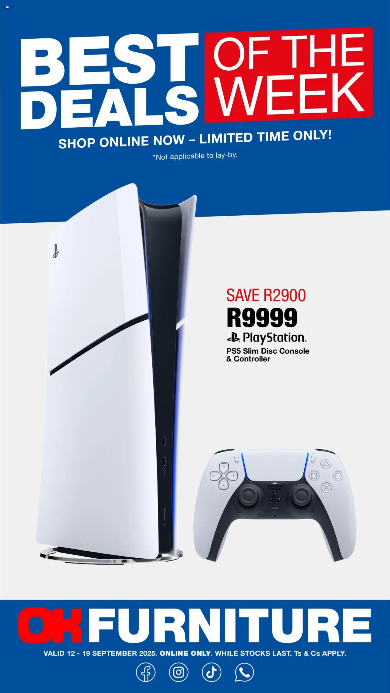OK Furniture Best Deals Of The Week from 12/09 - 19/09/2025 > Promotions