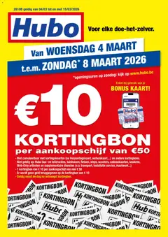 Voorbeeld van Hubo Folder van winkel Hubo geldig vanaf 04/03/2026