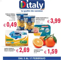 Anteprima dell'opuscolo Volantino D'Italy dal negozio Coal valido da 05/02/2026