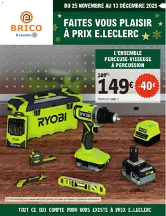 Prévisualisation de Catalogue du magasin Brico E.Leclerc formulaire valide 25/11/2025 | Page: 1