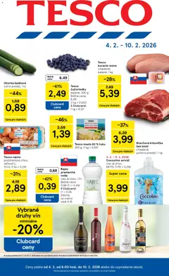 Náhľad Tesco letáku platného od 04.02.2026