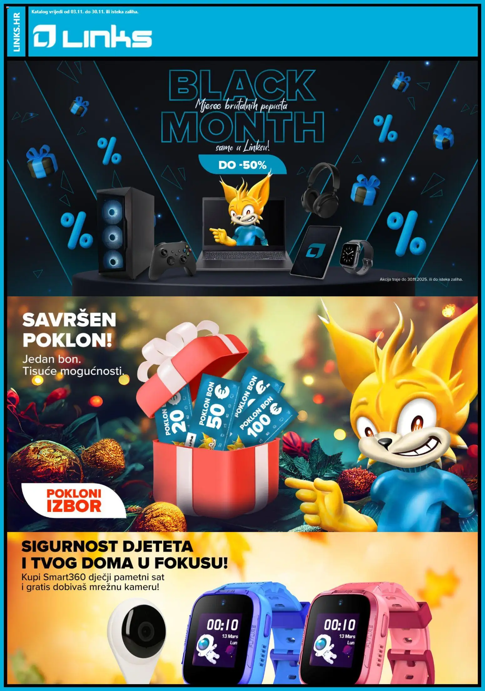 Pregled letka Black Friday trgovine Links vrijedi od 03.11.2025