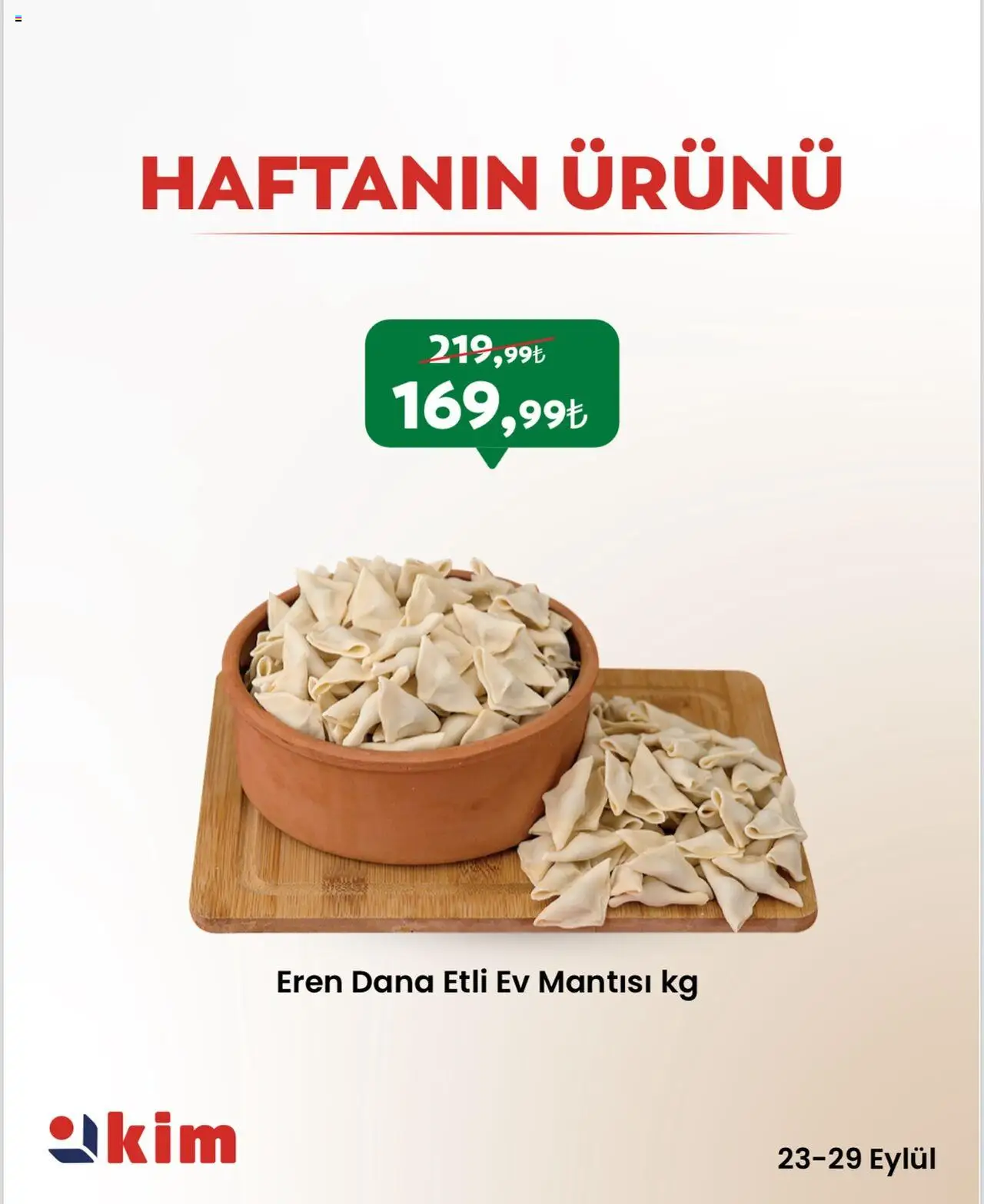 Kim Market Haftanın Ürünü (23 Eylül 2025) > Broşür, Indirim - Sayfa numarası 1
