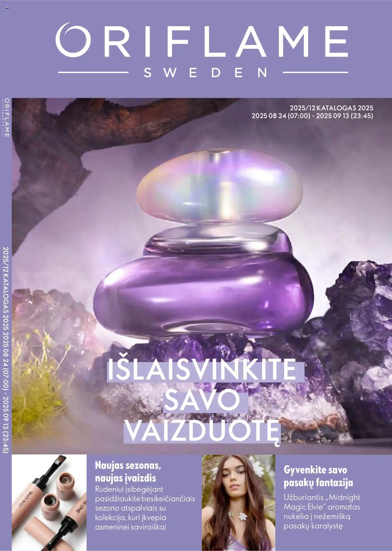 Oriflame leidinys galioja nuo 2025.08.24 – puslapio numeris 1