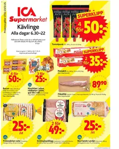 Förhandsgranska reklamblad Kävlinge från butik ICA Supermarket gäller från 17/11/2025