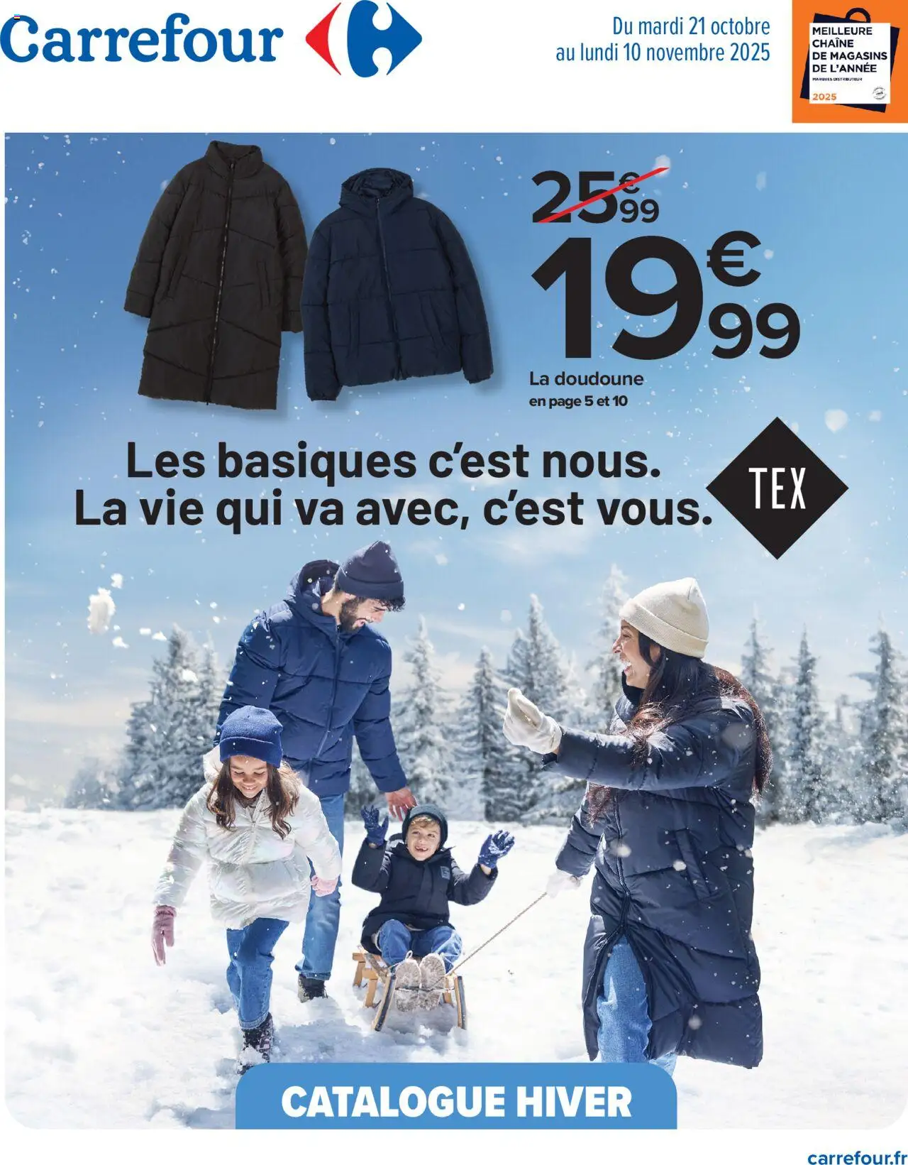 Catalogue les basiques, c'est nous de la boutique Carrefour valable du 21/10/2025 - Page numéro 1