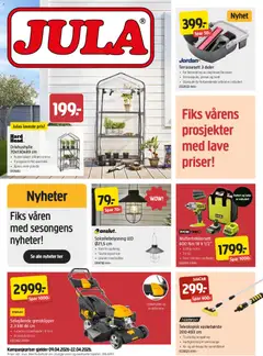 Forhåndsvis Jula kundeavis fra butikk Jula gyldig fra 09/04/2026