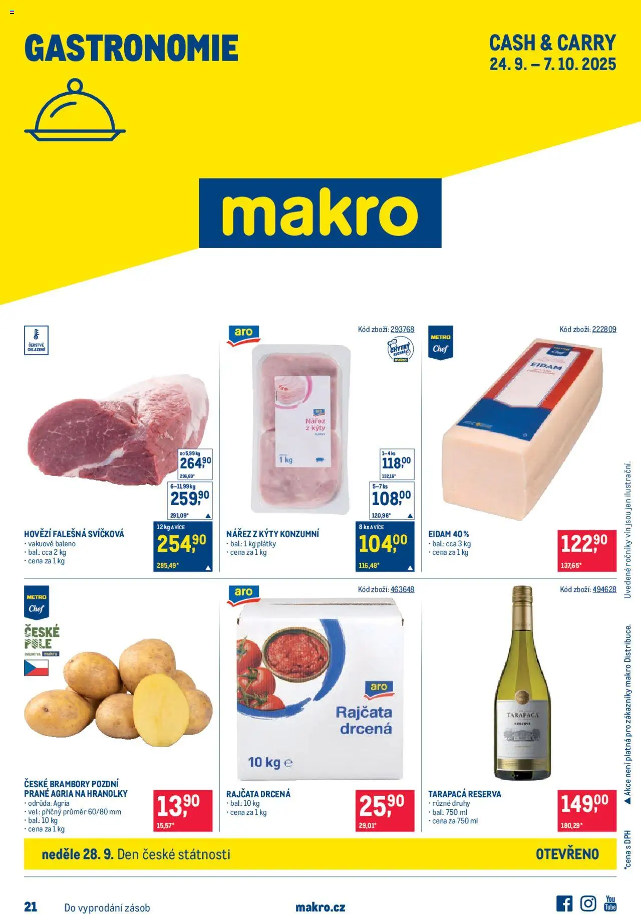  Makro Leták - Gastronomie od 24.09.2025 - Akce Makro
