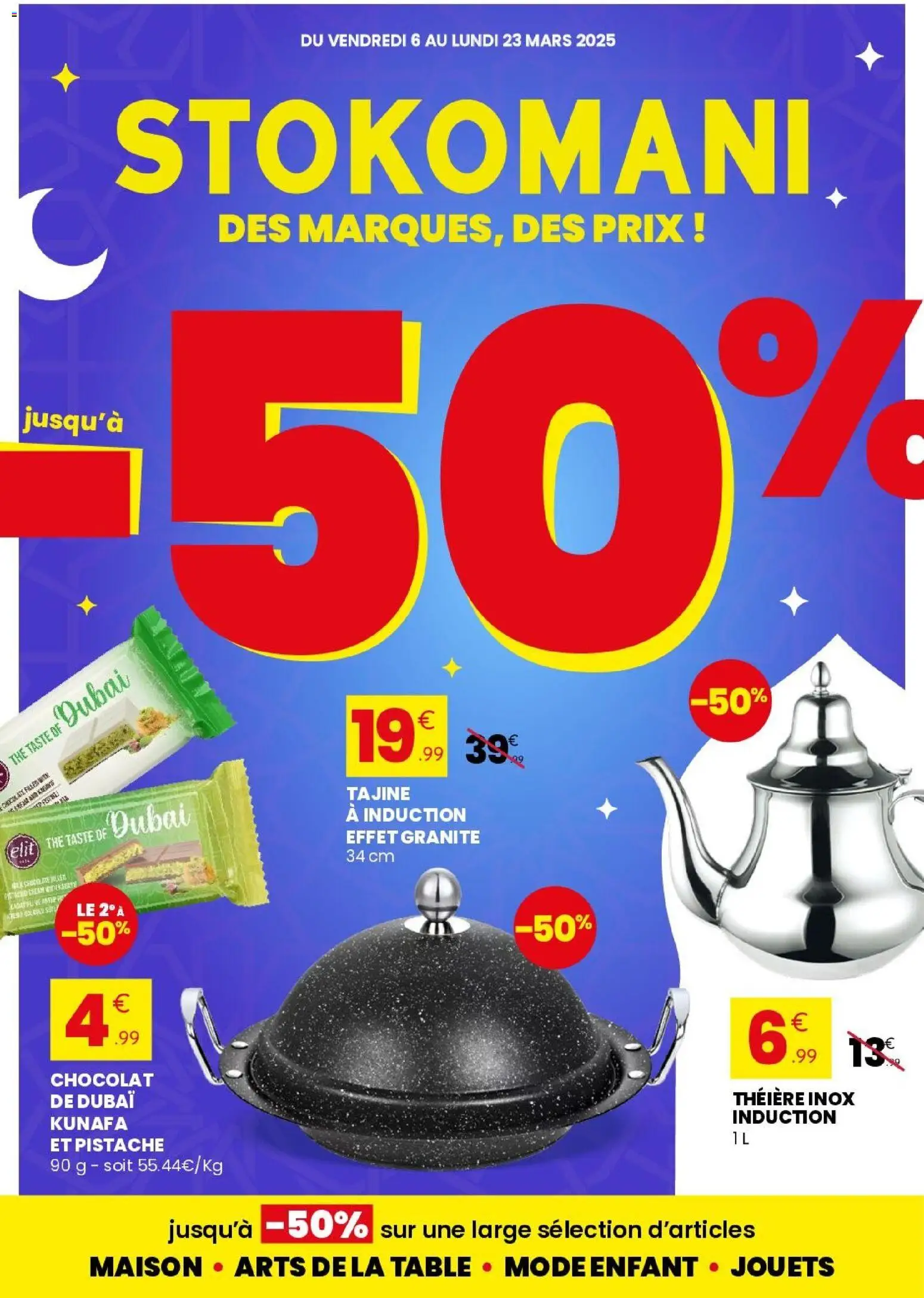 Prévisualisation de Stokomani catalogue jusqu'à 50% du magasin Stokomani formulaire valide 06/03/2026