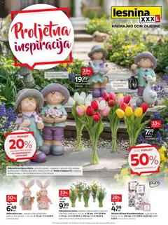 Pregled letka Lesnina XXXL: Proljetna inspiracija oprema za dom katalog do 23.04.2026 trgovine Lesnina vrijedi od 30.03.2026