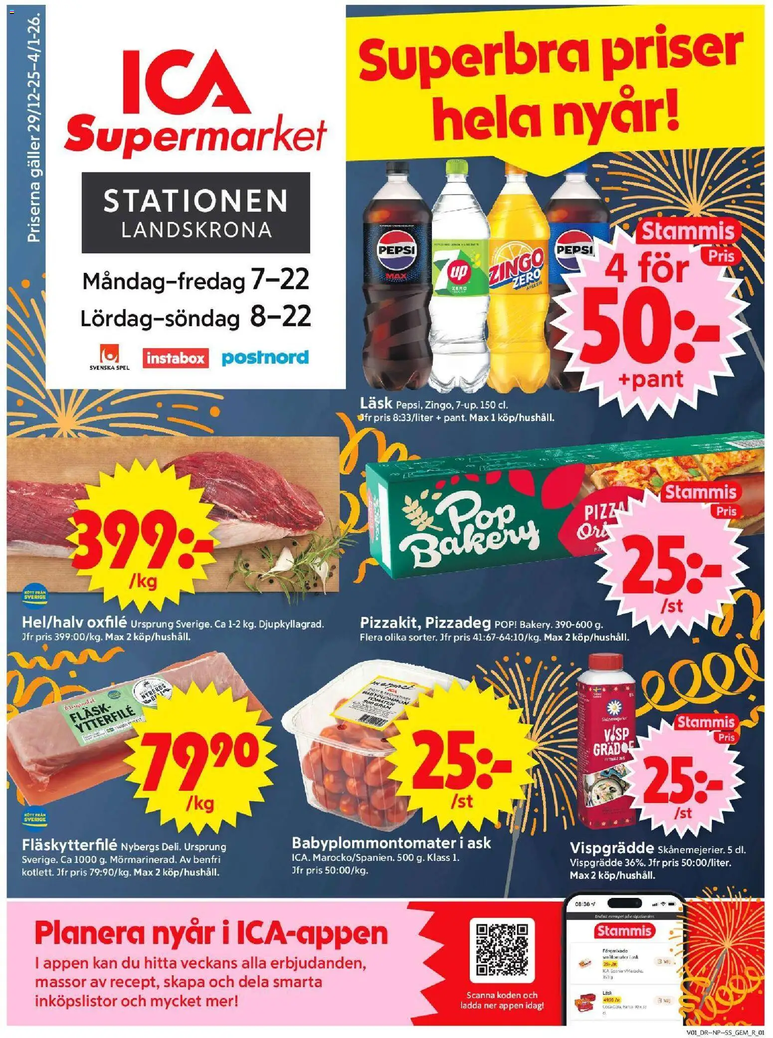 Förhandsgranska reklamblad Landskrona från butik ICA Supermarket gäller från 30/12/2025
