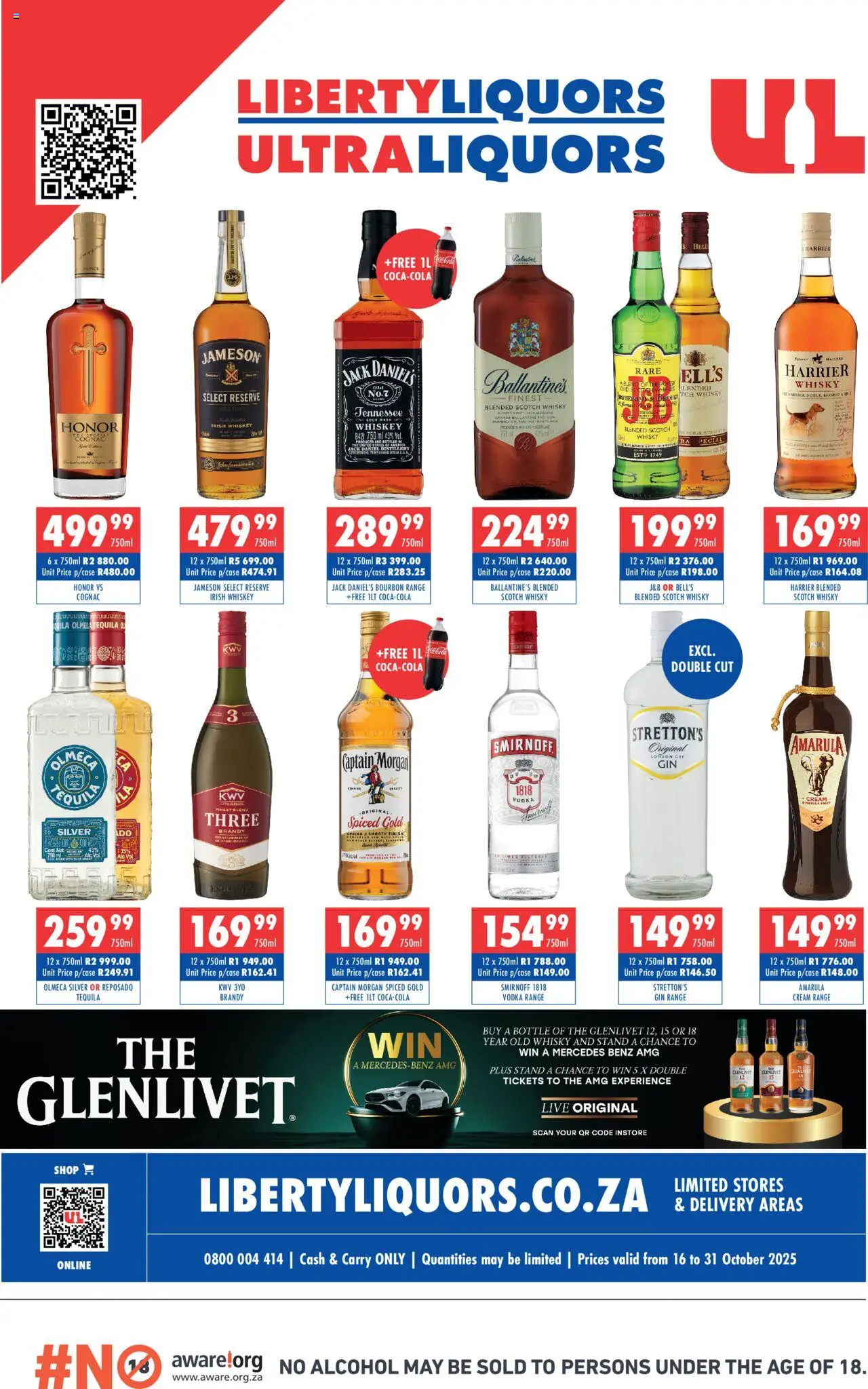 Ultra Liquors Liberty Liquors Specials from 16/10 - 31/10/2025 > Promotions