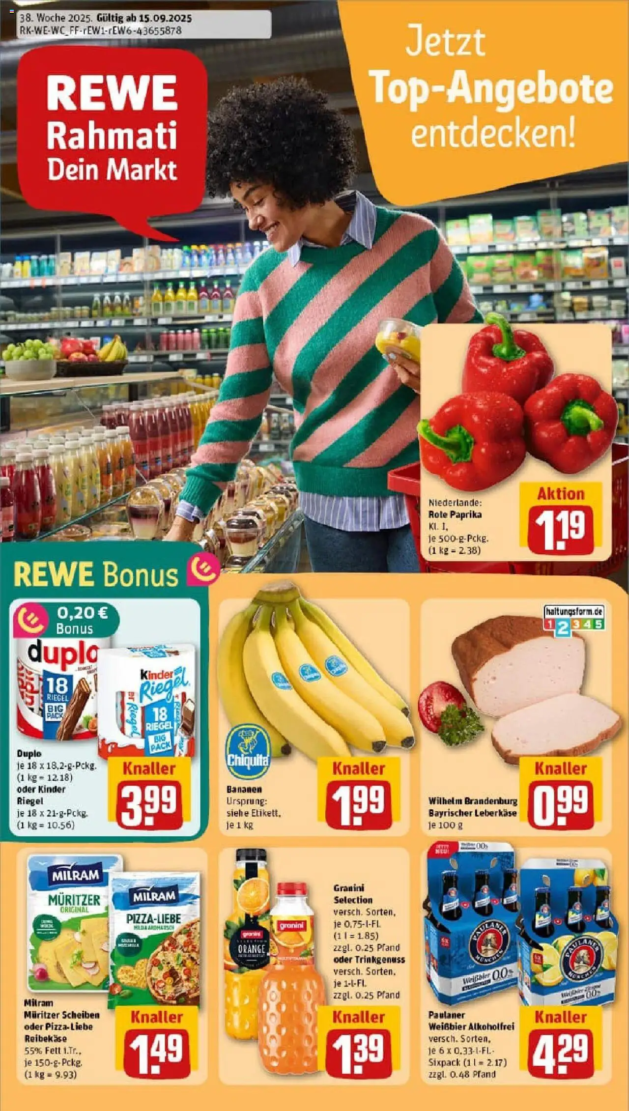 REWE Prospekt ab 14.09.2025 nächste Woche - Prospekt Bornheim / Sechtem	