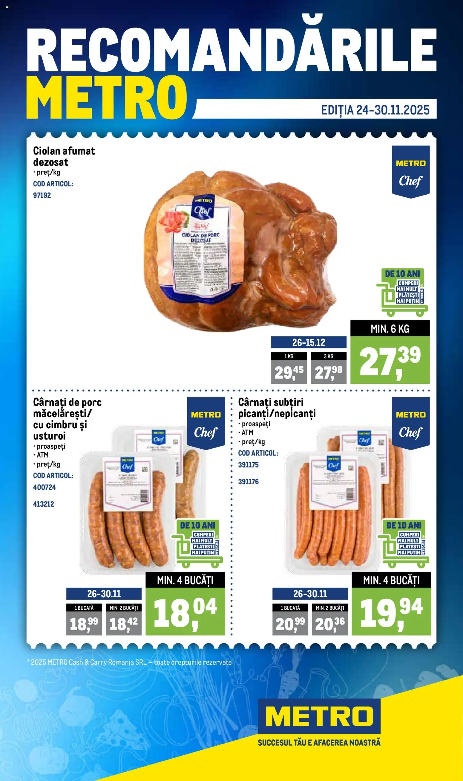 Previzualizarea de cataloage: Metro Catalog nou valabil de la 24.11.2025