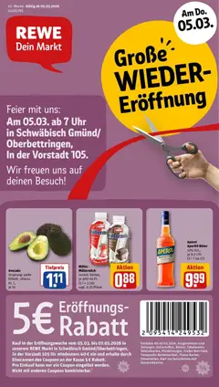 Vorschau von dem Prospekt des Geschäftes Rewe, gültig ab dem 02.03.2026