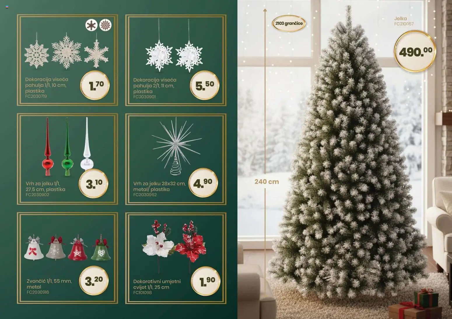 Pregled letka Čarobna blagdanska ponuda trgovine FIS vrijedi od 2025.12.14