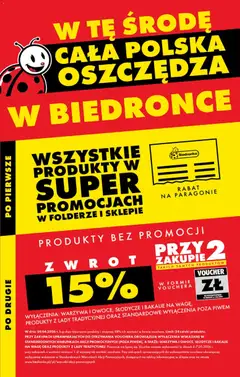 Pogląd gazetki "Biedronka gazetka - Cała Polska oszczędza! środa" ze sklepu Biedronka ważnej od 29.04.2026