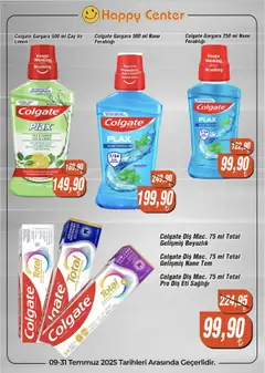 Happy Center Colgate İndirim 09.07.2025 - Broşürünün önizlemesi