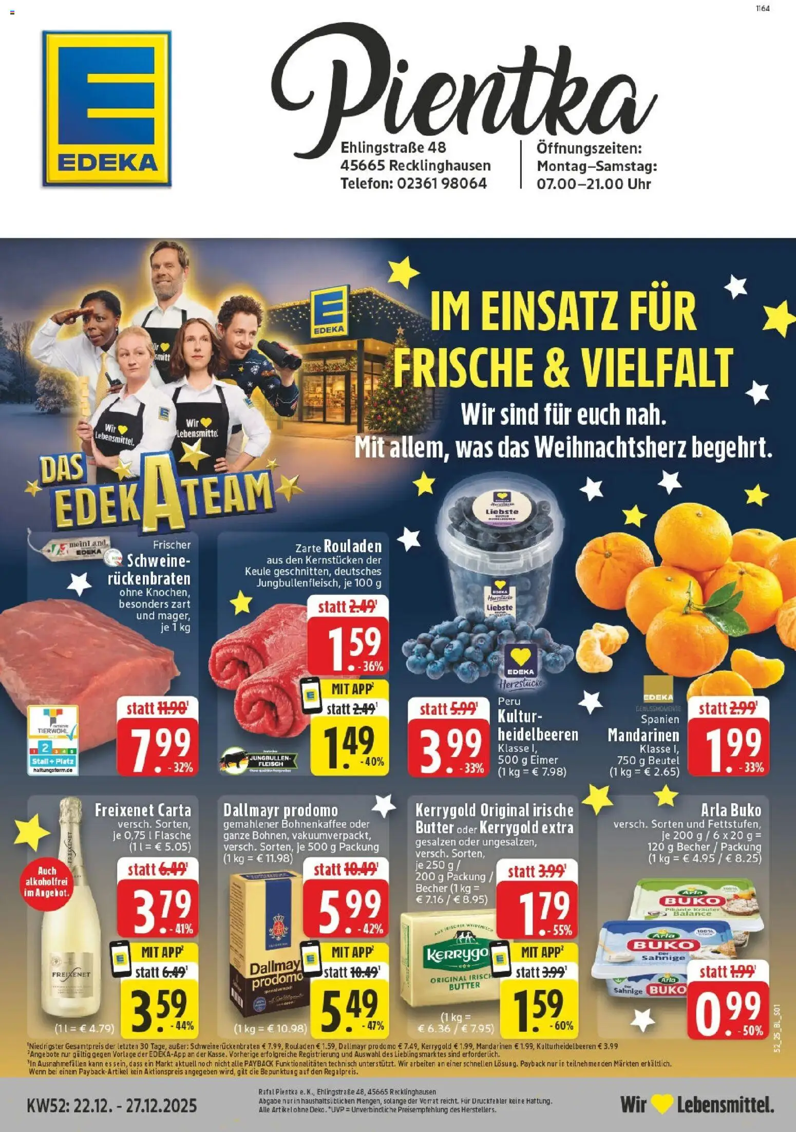 Vorschau von dem Prospekt des Geschäftes Edeka, gültig ab dem 22.12.2025