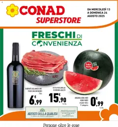 Anteprima dell'opuscolo Volantino Superstore Campania dal negozio Conad valido da 13/08/2025