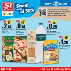 Anteprima dell'opuscolo Volantino Market dal negozio Sì con Te valido da 11/09/2025