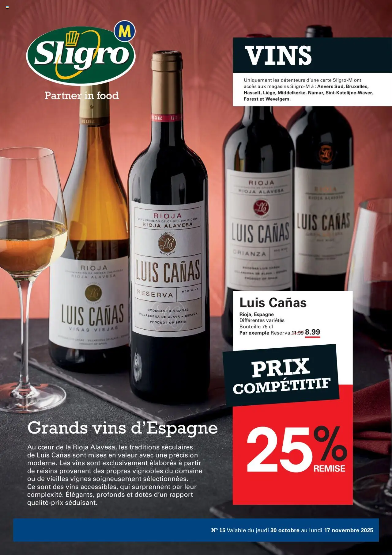 Sligro shop Vins geldig vanaf 30/10/2025 - Paginanummer 1
