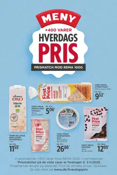 Eksempel på tilbudsavis Hverdagspris fra butik Meny gyldig fra 03/11/2025