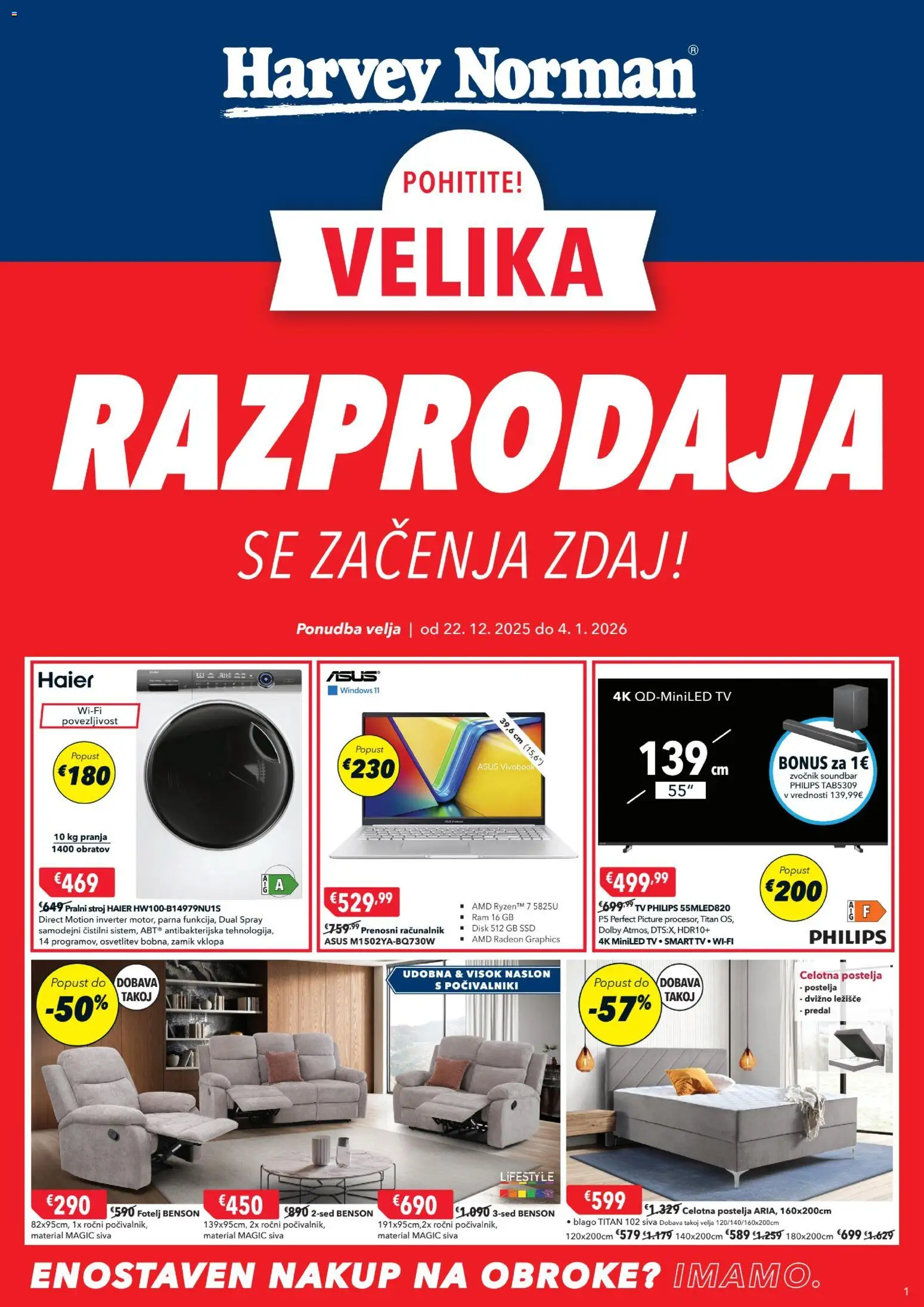 Predogled kataloga iz trgovine Harvey Norman veljaven od 22.12.2025