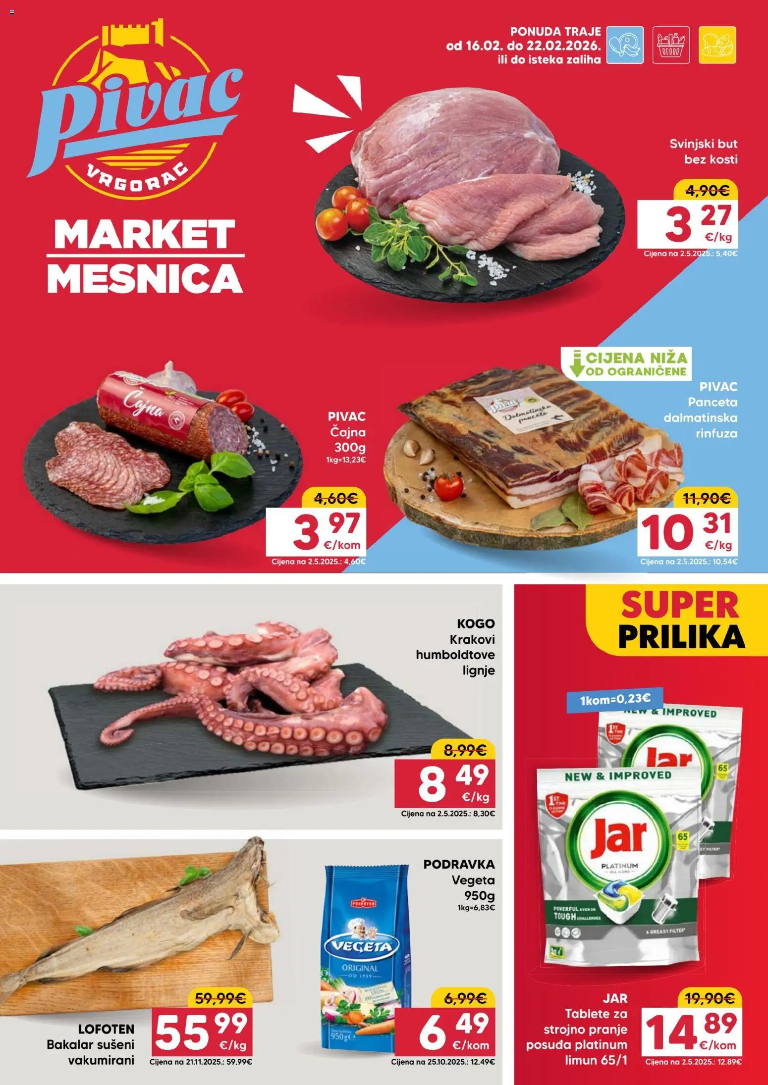 Pregled letka Katalog trgovine Pivac vrijedi od 16.02.2026