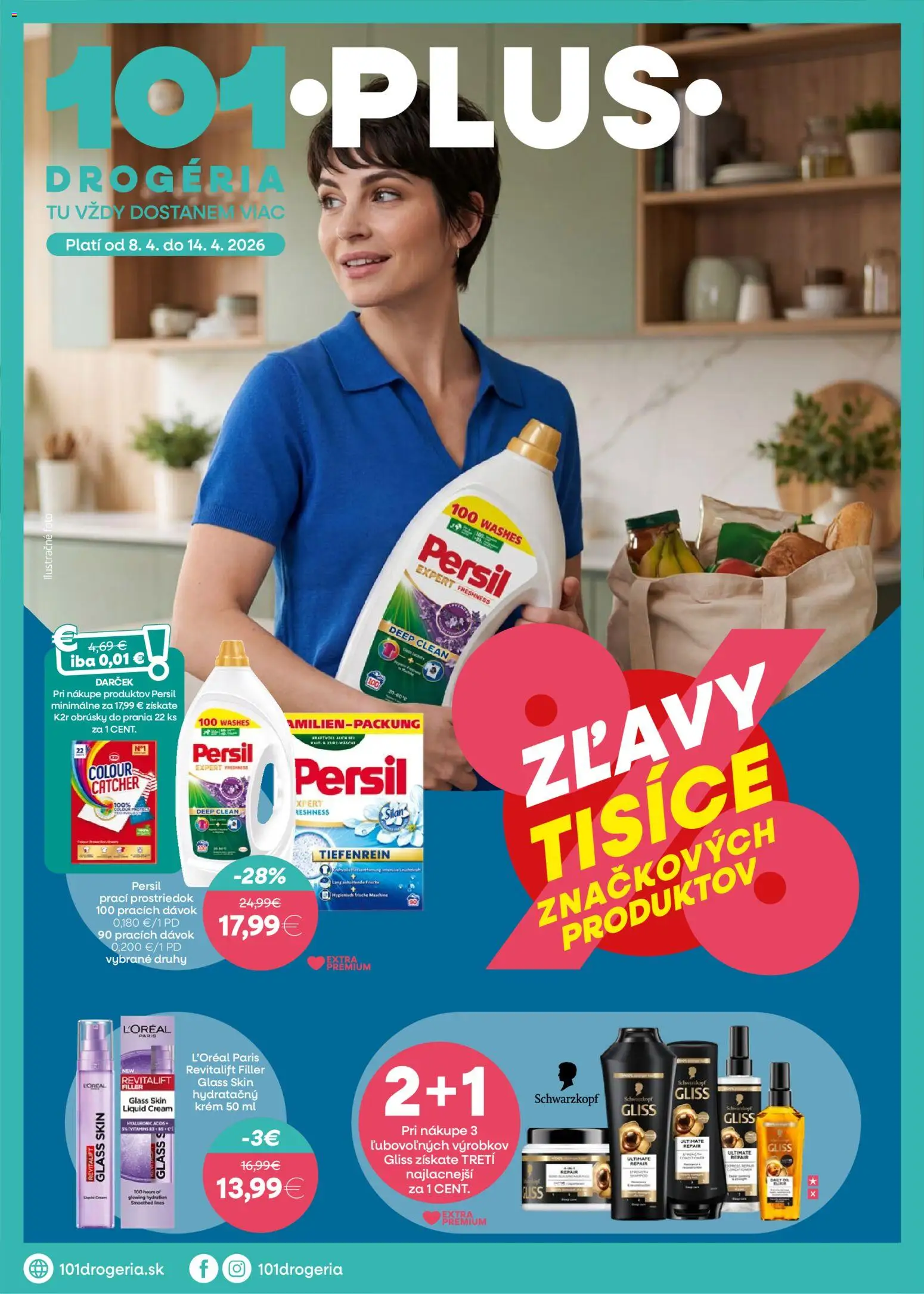 Náhľad 101 drogerie letáku platného od 08.04.2026 - Persil, Krém