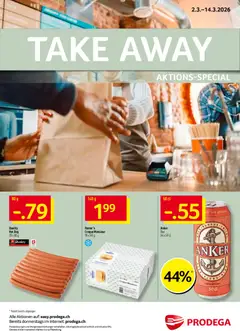 Vorschau des Merkblatts Prodega Aktionen Take Away vom Shop Prodega gültig von 02.03.2026 bis 14.03.2026