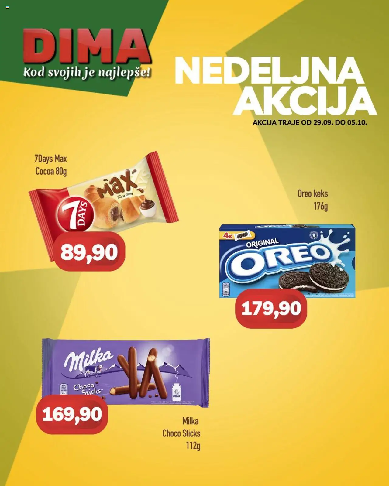 VP Dima katalog važi od 29.09.2025 - stranica 1 - Milka, Keks, Oreo, 7days