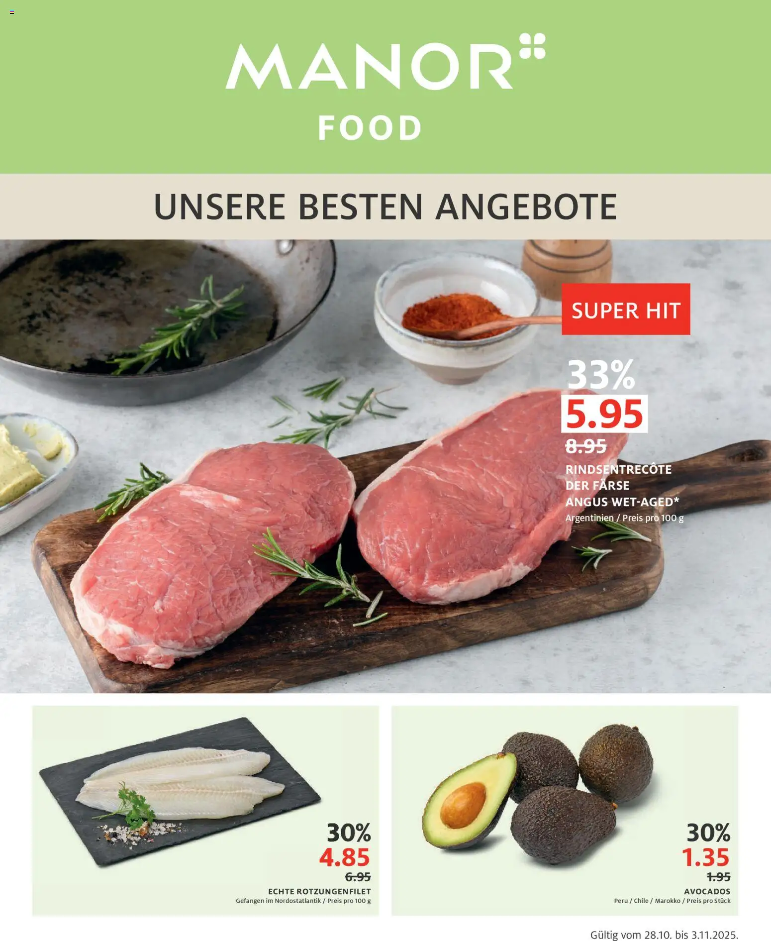 Manor Aktionen ab 28.10.2025 - Seitennummer 1