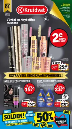 Voorbeeld van Folder week 1 van winkel Kruidvat geldig vanaf 30/12/2025