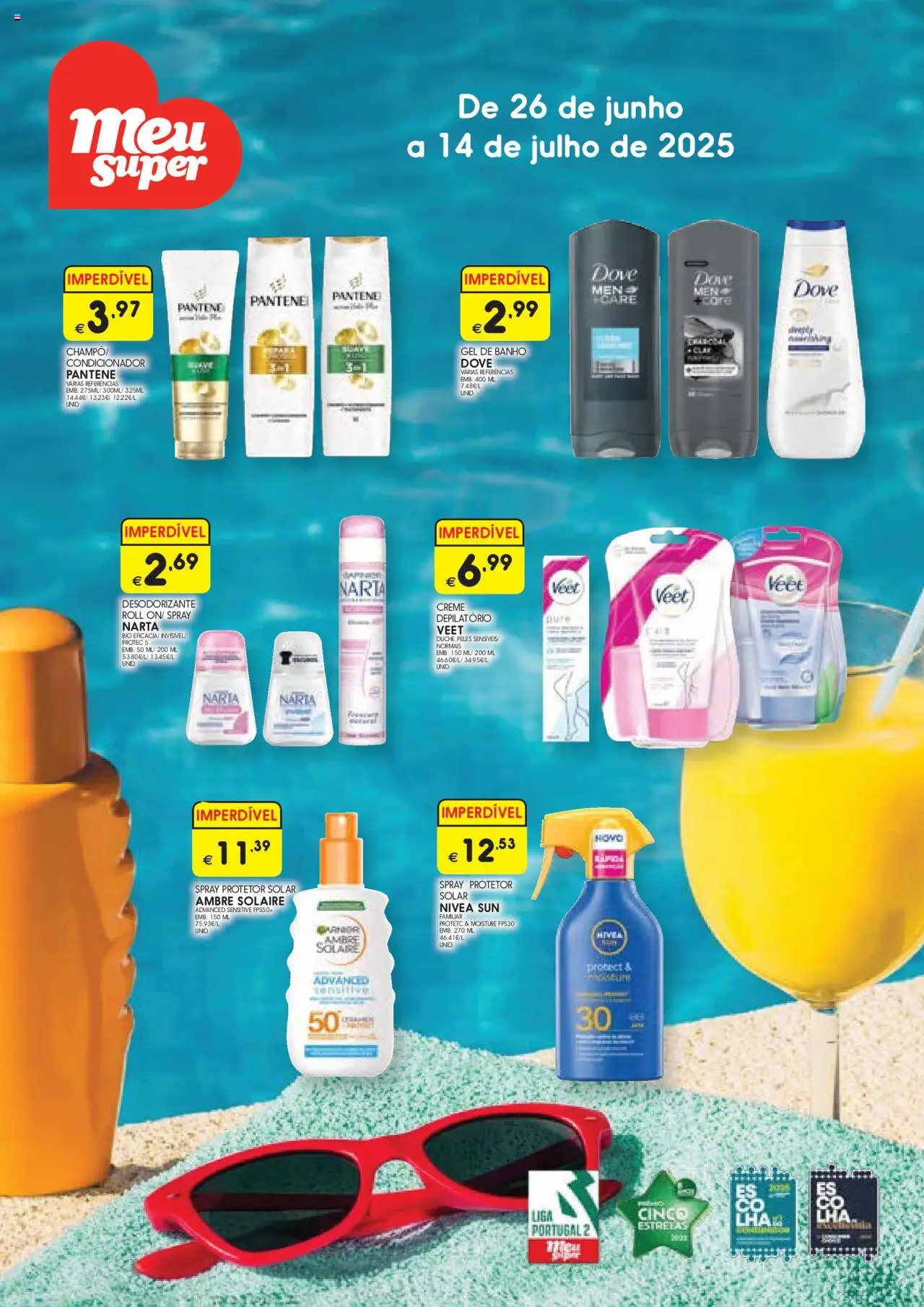 Meu Super Folheto de 26/06/2025 - catálogo esta semana - página 1 - Banho, Protetor solar, Desodorizante, Creme, Creme depilatório, Condicionador, Gel de banho