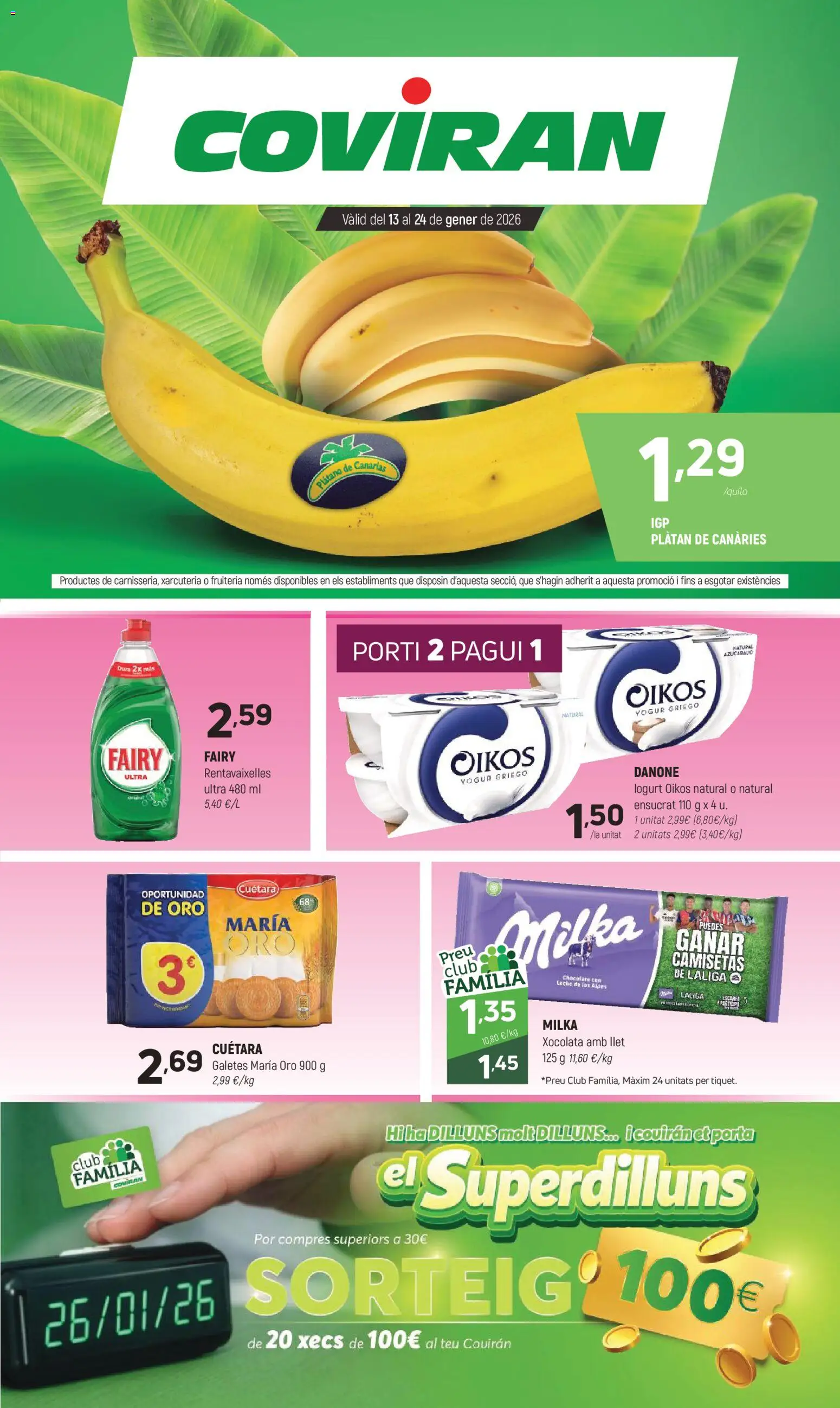 Vista previa del folleto de la tienda Coviran válido desde el 13/01/2026 - Chocolate, Leche, Yogur, Yogur griego